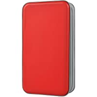 Estuche de CD- Alachi EU 96 Capacidad de plástico Duro Cremallera de Viaje Estuche de Billetera de Almacenamiento de CD…